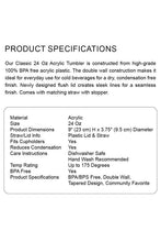 Load image into Gallery viewer, Tapered Acrylic Tumbler