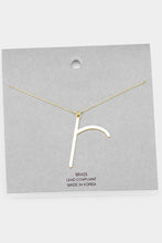 Load image into Gallery viewer, Lowercase Initial Necklaces