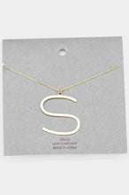 Load image into Gallery viewer, Lowercase Initial Necklaces