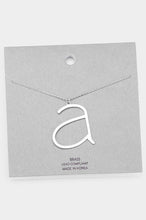 Load image into Gallery viewer, Lowercase Initial Necklaces