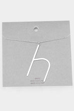 Load image into Gallery viewer, Lowercase Initial Necklaces