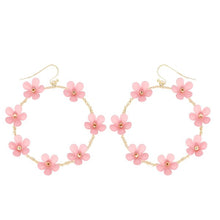 Load image into Gallery viewer, Circular Floral Earrings