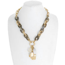 Load image into Gallery viewer, Boho Multi-Charm Paperclip Necklace