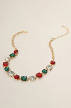 Load image into Gallery viewer, Christmas Cushion Square Stone Link Necklace