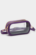 Load image into Gallery viewer, Rectangle Clear Horizontal Crossbody Bag