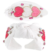 Load image into Gallery viewer, Valentine Heart Sequin Headbands