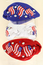 Load image into Gallery viewer, Flag Rhinestone Headbands