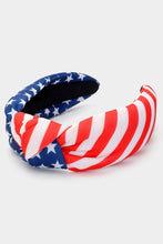 Load image into Gallery viewer, American USA Flag Theme Knot Headbands