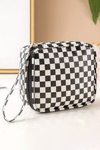 Load image into Gallery viewer, Square Checker Cosmetic Pouch