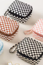 Load image into Gallery viewer, Square Checker Cosmetic Pouch
