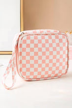Load image into Gallery viewer, Square Checker Cosmetic Pouch