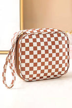 Load image into Gallery viewer, Square Checker Cosmetic Pouch