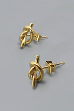 Load image into Gallery viewer, Gold Knot Post Earrings