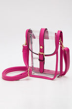 Load image into Gallery viewer, Clear Crossbody w Belt Buckle