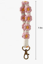 Load image into Gallery viewer, Daisy Flower Wristlet Keychain/Bag Charm