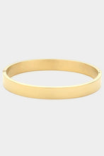 Load image into Gallery viewer, Gold Hinged Bangle Bracelet