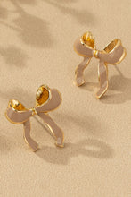 Load image into Gallery viewer, Color Bow Earrings