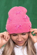 Load image into Gallery viewer, Velvet Bow Beanies