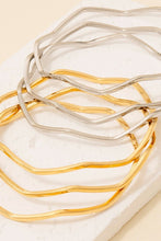 Load image into Gallery viewer, Wavy Bangle Bracelet Set