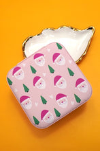 Load image into Gallery viewer, Pink Santa Jewelry Travel Case