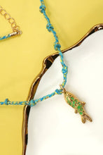 Load image into Gallery viewer, Cotton Rope w/ Fish Charm Necklace
