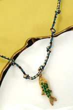 Load image into Gallery viewer, Cotton Rope w/ Fish Charm Necklace