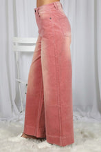 Load image into Gallery viewer, Pink Corduroy Wide-Leg Pants