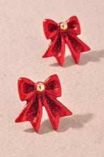 Load image into Gallery viewer, Holiday Bow Stud Earrings