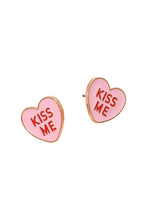 Load image into Gallery viewer, Kiss Me Heart Post Earrings