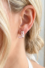 Load image into Gallery viewer, Red & Blue Cowboy Boot Post Earrings