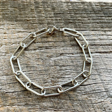 Load image into Gallery viewer, Stainless Steel Paper Clip Chain Bracelet