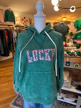 Load image into Gallery viewer, Green LUCKY Shamrock Hoodie