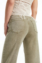 Load image into Gallery viewer, High-Rise Wide Leg Olive Jeans