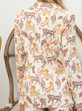 Load image into Gallery viewer, Ivory Tiger Print Blazer