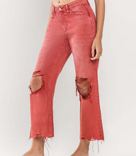 Load image into Gallery viewer, Rust Wide Flair Jeans