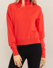 Load image into Gallery viewer, Red Turtleneck Sweater