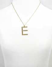 Load image into Gallery viewer, Gold Etched Initial Necklace