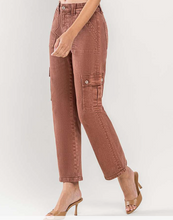 Load image into Gallery viewer, Red Brick Straight Leg Cargo Jeans
