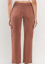 Load image into Gallery viewer, Red Brick Straight Leg Cargo Jeans