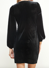 Load image into Gallery viewer, Black Velvet Dress