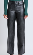 Load image into Gallery viewer, Black Metallic Straight Leg Pants