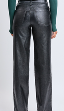Load image into Gallery viewer, Black Metallic Straight Leg Pants