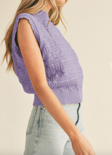 Load image into Gallery viewer, Lavender Sweater Vest