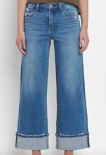 Load image into Gallery viewer, High Rise Cuffed Wide Jeans