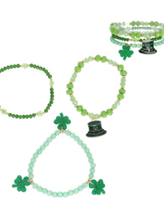Load image into Gallery viewer, St. Patrick's Day 3-Piece Bracelet Set