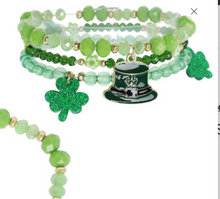 Load image into Gallery viewer, St. Patrick's Day 3-Piece Bracelet Set