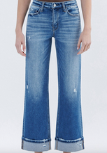 Load image into Gallery viewer, High Rise Cuffed Slim Wide Jeans