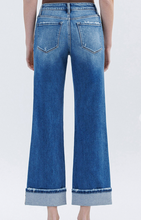 Load image into Gallery viewer, High Rise Cuffed Slim Wide Jeans
