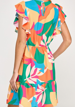 Load image into Gallery viewer, Tropical Ruffle Dress