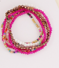 Load image into Gallery viewer, Confetti Beaded Strands Stretch Bracelets